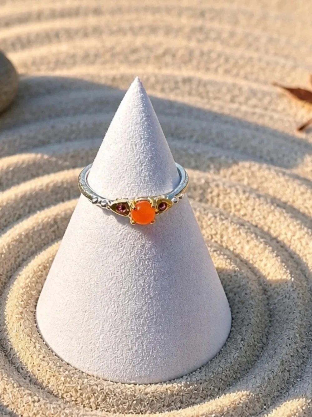 NEW! Carnelian & Garnet Ring
